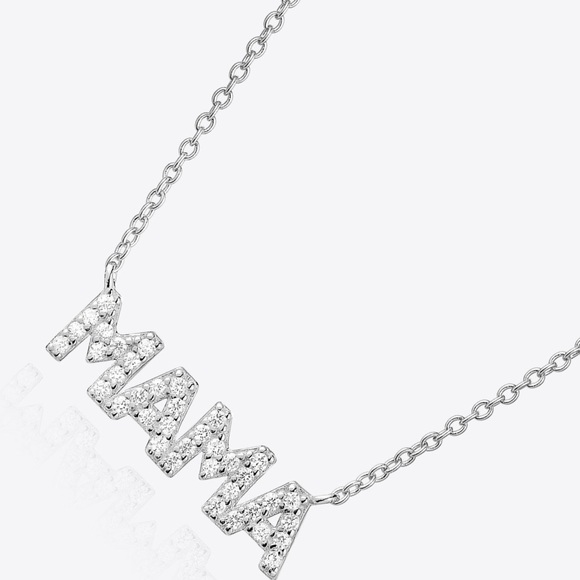 MAMA Zircon 925 Sterling Silver Necklace - Picture 8 of 8